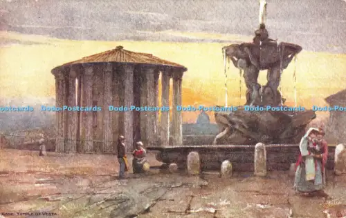 R051013 Rom Tempel der Vesta Tuck Oilette