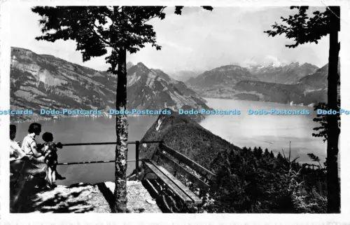 R051043 Burgenstock Honegg Kanzeli im Felsenweg Engelberger 1956