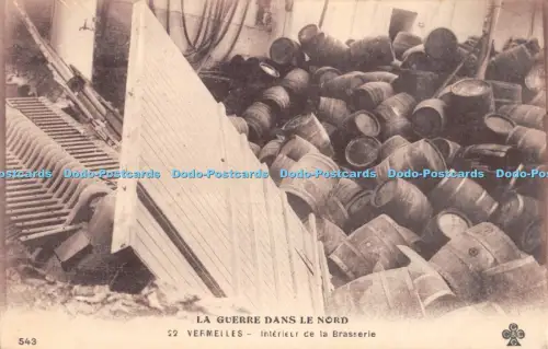 R051057 La Guerre dans le Nord Vermelles Interieur de la Brasserie