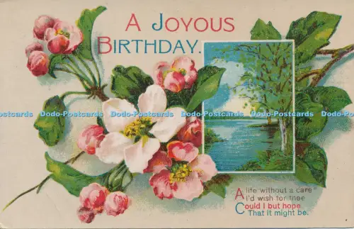 R051060 Grüße Ein fröhlicher Geburtstag Blumen Ein See 1929