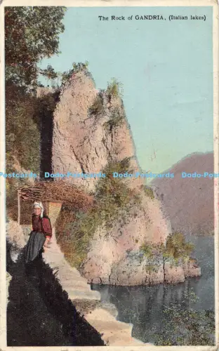 R051064 Der Felsen von Gandria Italienische Seen 1916