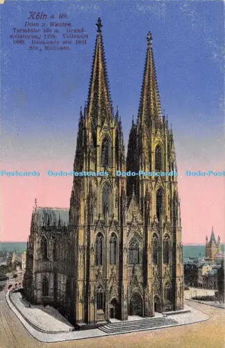 R051067 Köln am Rhein Dom a Westen