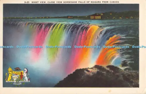 R051314 Nachtsicht Nahansicht Hufeisenfälle von Niagara aus Kanada Leslie
