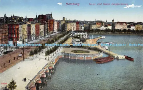 R051326 Hamburg Alster und Neuer Jungfernstieg