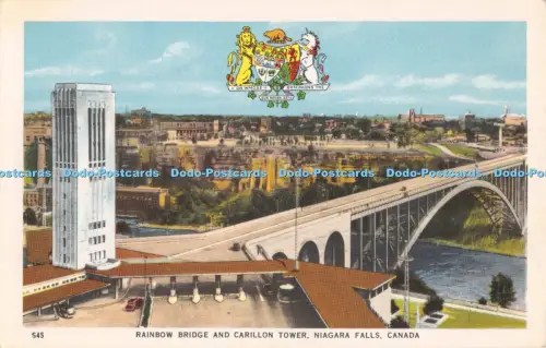 R051329 Regenbogenbrücke und Glockenspielturm Niagarafälle Kanada Leslie