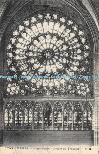 R051642 Paris Notre Dame Rosace du Transept C M Nr 1793