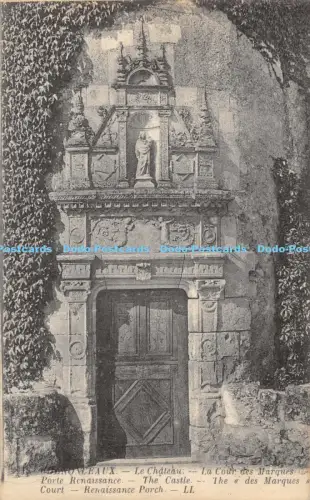R051681 Chenonceaux Das Schloss The des Marques Court Renaissance Veranda LL
