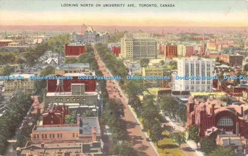 R051694 Looking North on University Avenue Toronto Canada Valentine Black B Hopk