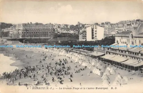 R051746 Biarritz La Grande Plage et le Casino Municipal M D No 8