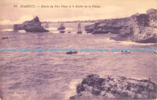 R051771 Biarritz Entree du Port Vieux et le Rocher de la Vierge Levy Fils No 27
