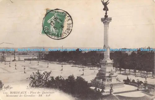 R051784 Bordeaux Place des Quinconces Monument des Girondins Bloc Freres Nr 123