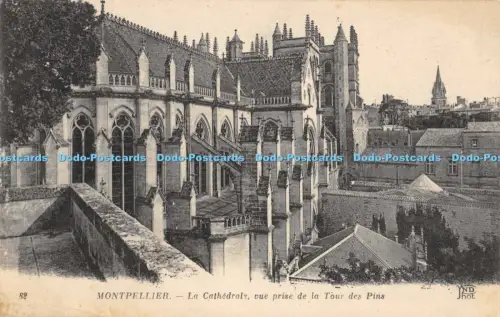 R051789 Montpellier La Cathedrale Vue Prise de la Tour des Pins