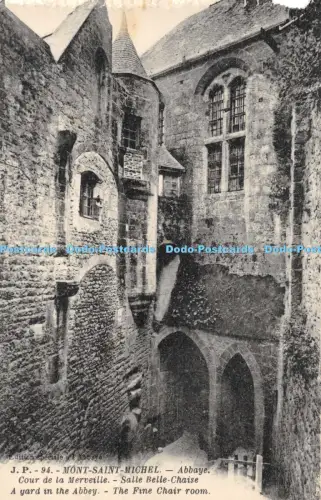 R052536 Mont Saint Michel Abbaye Cour de la Merveille Salle Belle Chaiselongue