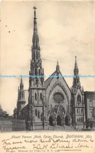 R052539 Mount Vernon Meth Episc Church Baltimore MD 1905