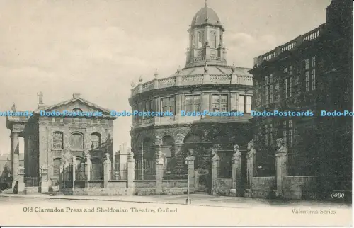 R053562 Old Clarendon Press and Sheldonian Theatre Oxford Valentine 6080