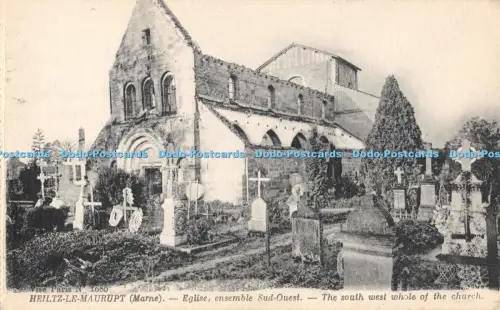 R053581 Heiltz le Maurupt Der Südwesten Ganze Kirche B Hopkins