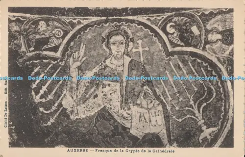 R053591 Auxerre Fresque de la Crypte de la Cathedrale