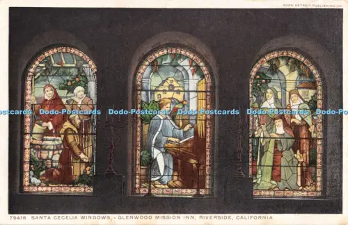 R054027 Santa Cecilia Windows Glenwood Mission Inn Riverside California phostint