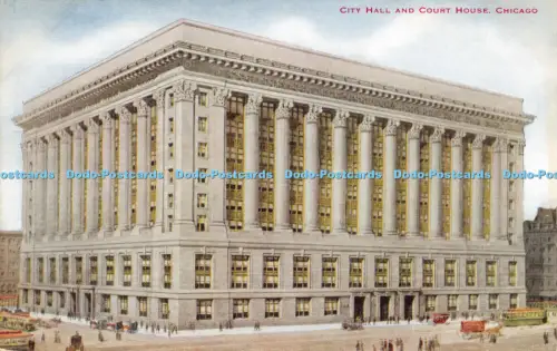 R054042 Rathaus und Gerichtsgebäude Chicago V O Hammon