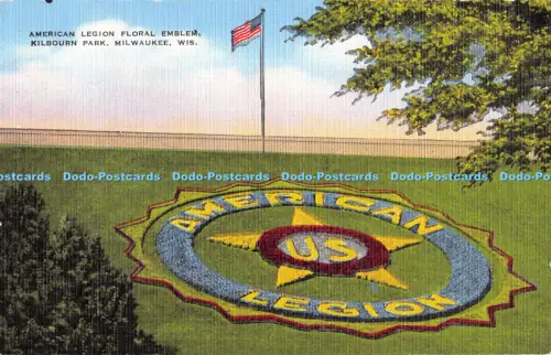 R054069 American Legion Blumenemblem Kilbourn Park Milwaukee Wis