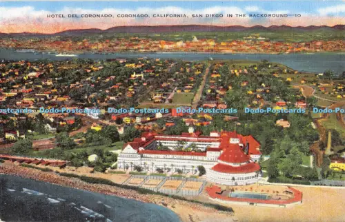 R054393 Hotel del Coronado California San Diego im Hintergrund Kropp