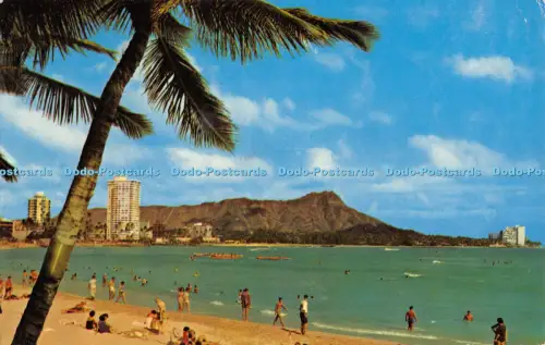 R054401 Waikiki Beach zeigt die neue Skyline Mike Roberts 1971