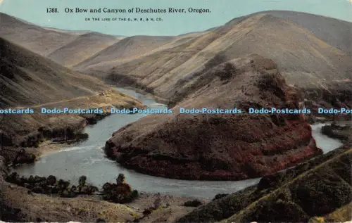 R054416 Ochsenbogen und Canyon of Deschutes River Oregon
