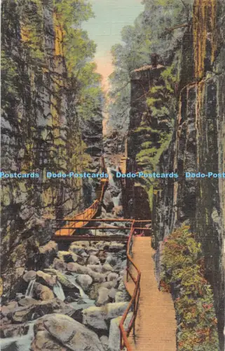 R054418 Die Flumeschlucht Frankenkerbe Weiße Berge N H Bisbee