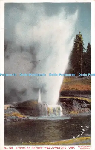 R054420 Riverside Geysir Yellowstone Park Haynes No 123