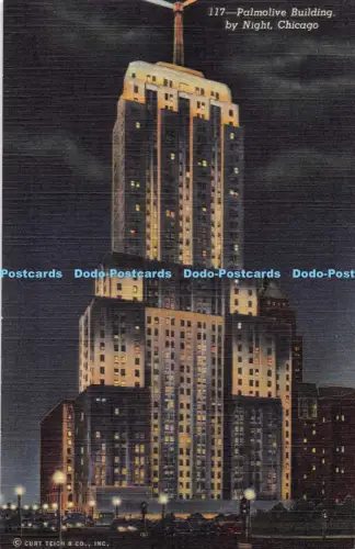 R054426 Palmolive Gebäude bei Nacht Chicago