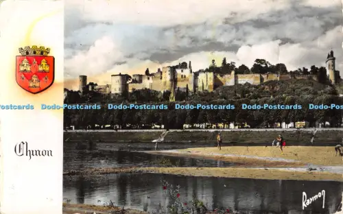R054542 Les Chateaux de la Loire Gesamtansicht des Schlosses und des Flusses Vienne