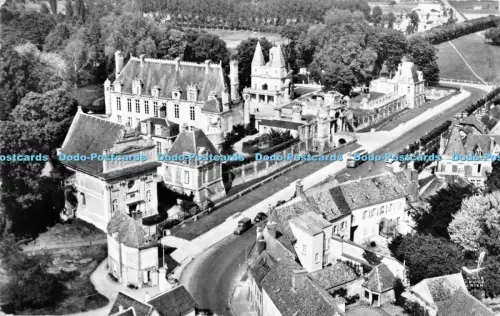 R054559 En Avion au Dessus Anet la Chapelle Le Chateau Fassade Ouest 1960