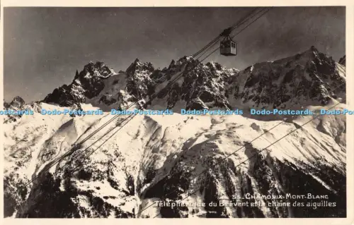 R054576 Chamonix Mont Blanc Telepherique du Brevent et la Chaine des Aiguilles