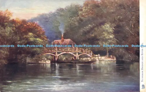 R054600 Nuneham Bridge and River Isis Tuck Oilette