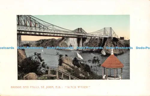 R054607 Bridge and Falls St John N B Slack Water Valentine