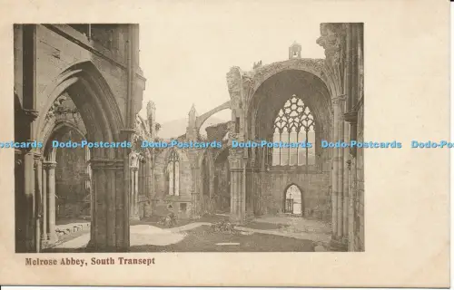 R054957 Melrose Abbey South Transept GWW Postkarte