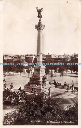 R054961 Bordeaux Le Monument des Girondins Bloc Freres