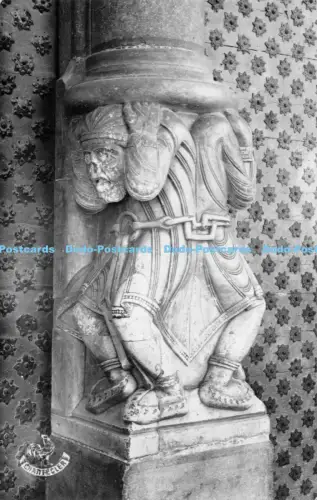 R054971 Oloron Kathedrale Sainte Marie Porte Principale Detail de la Colonne Med