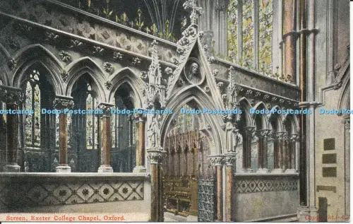 R055296 Bildschirm Exeter College Kapelle Oxford