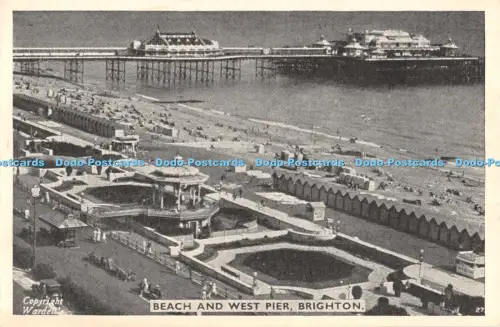R055618 Beach and West Pier Brighton