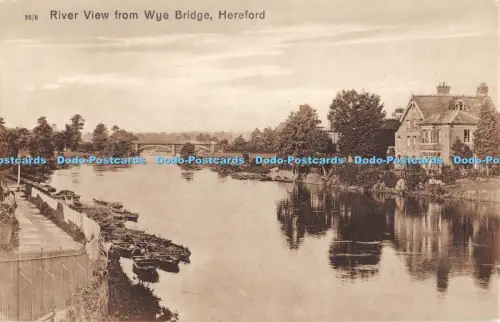 R055624 Flussblick von der Wye Bridge Hereford