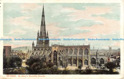 R056110 Bristol St Marys Redcliffe Church Peacock Autochrom 1907