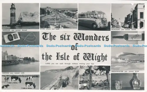 R056124 Die sechs Wunder der Isle of Wight Multi View Nigh RP 1963
