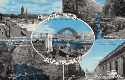 R056171 Grüße aus Newcastle Upon Tyne Mehrfachansicht Dennis 1964
