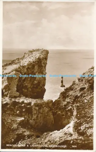 R056184 Beachy Head and Lighthouse Eastbourne Shoesmith and Etheridge Norman RP