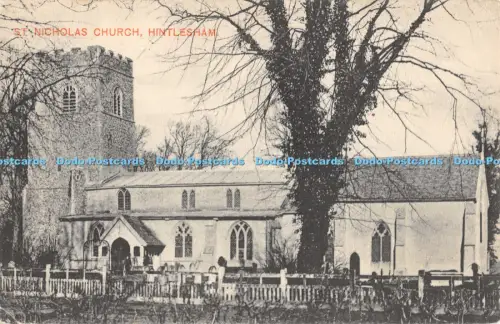 R056185 Nikolaus Kirche Hintlesham 1905