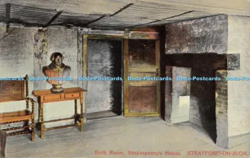 R056740 Geburtszimmer Shakespeares Haus Stratford auf Avon Kromo