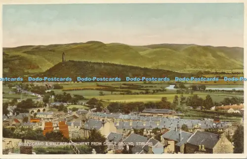 R056757 Abbey Craig und Wallace Denkmal von Castle Ground Stirling