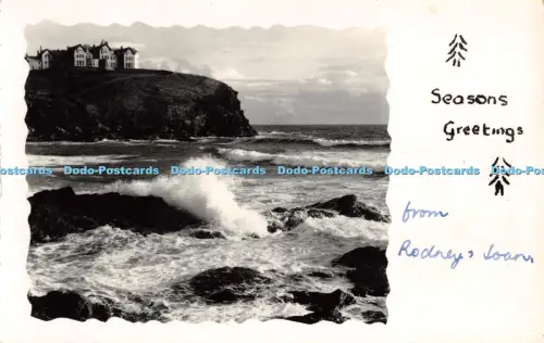 R056759 Seasons Greetings Rough Sea and Rocks