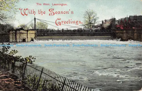 R056760 Mit den Jahreszeitengrüßen Das Wehr Leamington 1907